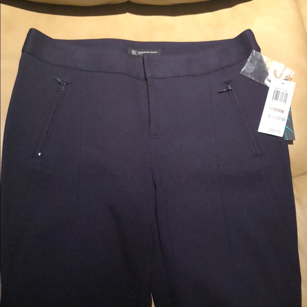 INC skinny leg navy pants